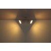 Globo WIHO Proyector Madera oscura, Blanca, 2 luces