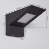 Matlava Aplique para exterior LED Antracita, Blanca, 1 luz