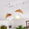 Kotaoa Lámpara de Techo LED Madera clara, Blanca, 2 luces