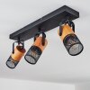 Lengalau Lámpara de Techo Negro, 3 luces