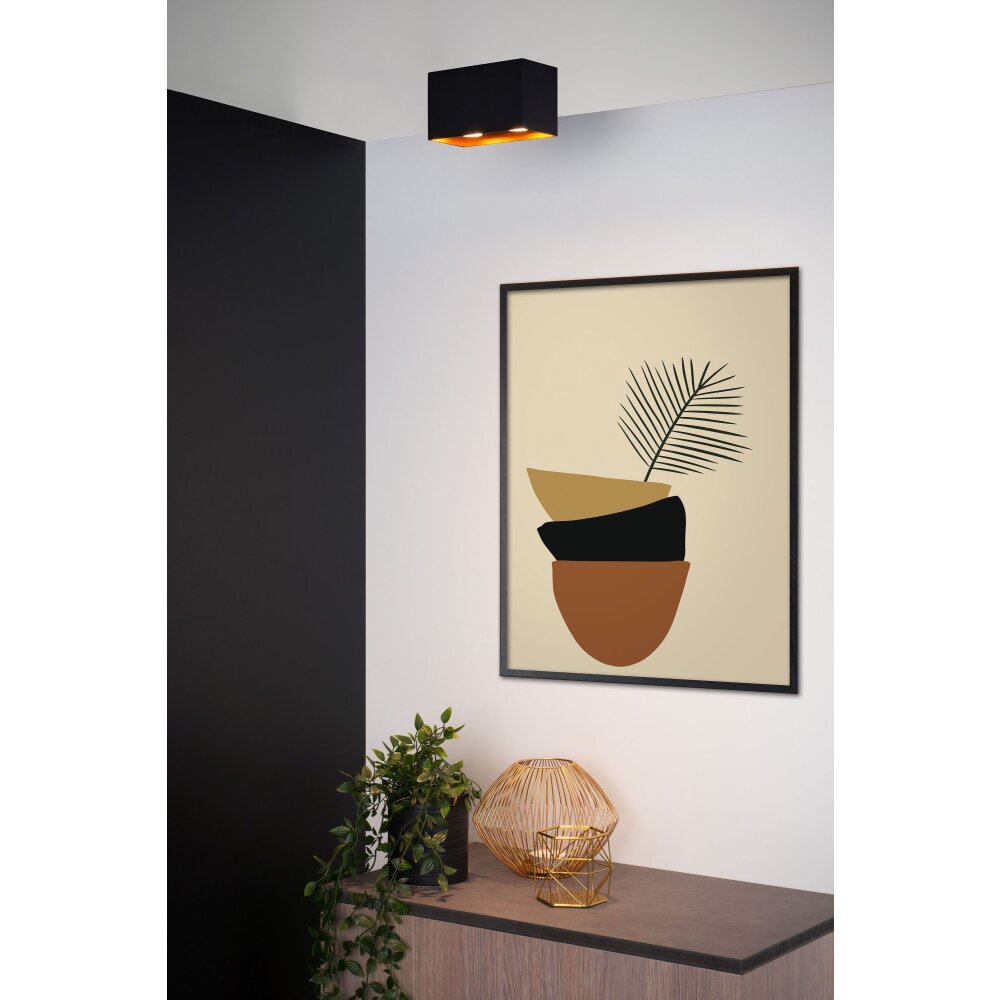 Lucide BIDO Lámpara de Techo Cobre, Negro, 2 luces main product photo