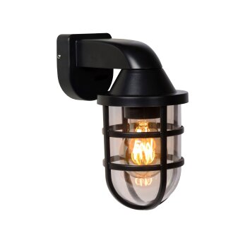 Lucide LEWIS Aplique para exterior Negro, 1 luz