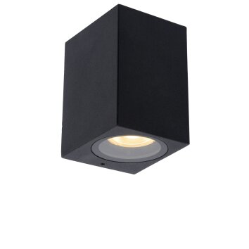 Lucide ZARO Aplique para exterior Negro, 1 luz