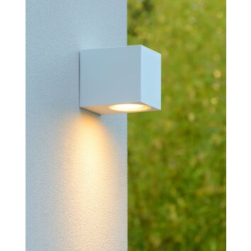 Lucide ZARO Aplique para exterior Blanca, 1 luz