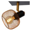 Lucide MAREN Lámpara de Techo dorado, Latón, Negro, 2 luces