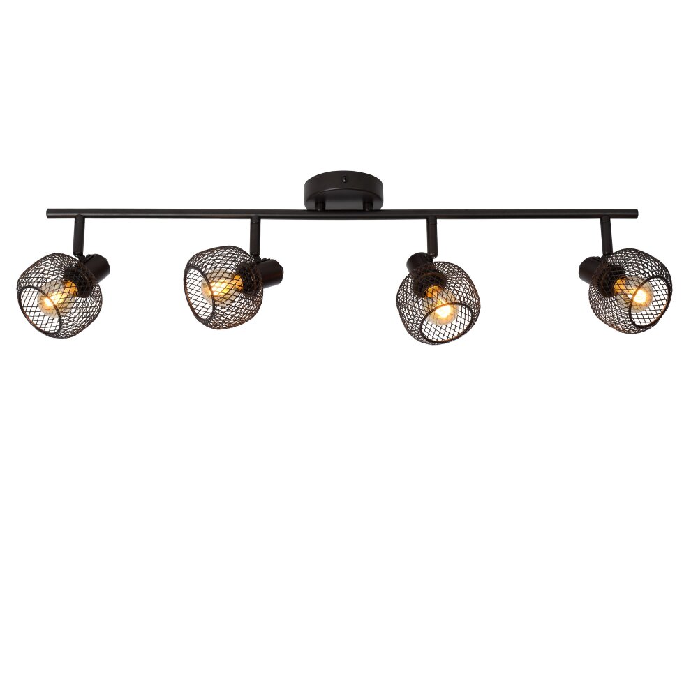 Lucide MAREN Lámpara de Techo Negro, 4 luces main product photo