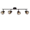 Lucide MAREN Lámpara de Techo Negro, 4 luces