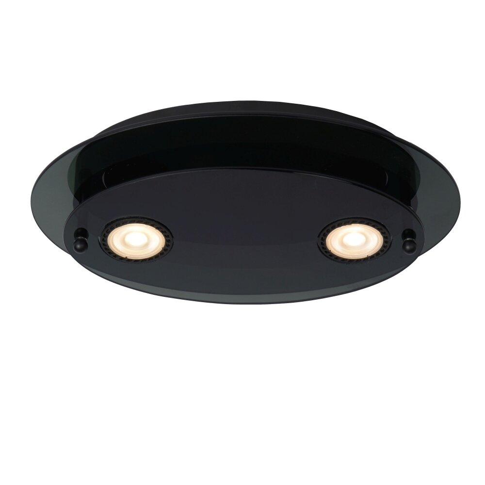 Lucide OKNO Lámpara de Techo Negro, 2 luces main product photo