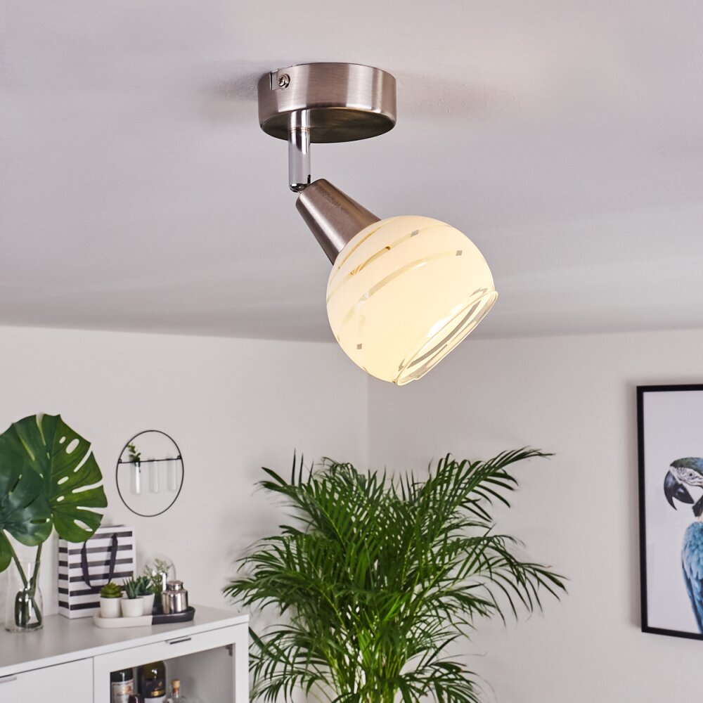 Warga Lámpara de Techo LED Níquel-mate, 1 luz main product photo