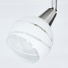 Warga Lámpara de Techo LED Níquel-mate, 1 luz