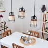 Recinto Lámpara Colgante Negro, 3 luces