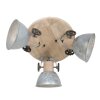 Steinhauer Gearwood Lámpara de Techo Marrón, Níquel-mate, 3 luces