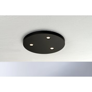 Bopp-Leuchten CLOSE Lámpara de Techo LED Negro, 3 luces