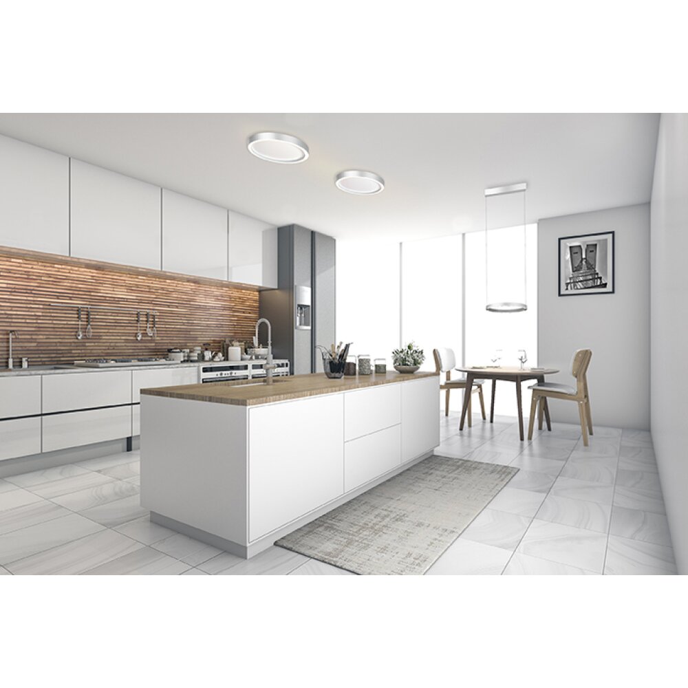 Bopp-Leuchten AURA Lámpara de Techo LED Aluminio, Plata, Blanca, 1 luz main product photo