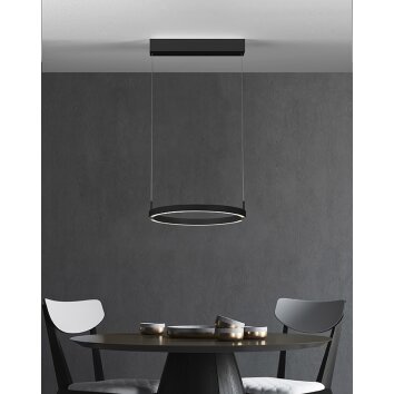 Bopp-Leuchten FLOAT Lámpara Colgante LED Negro, 2 luces