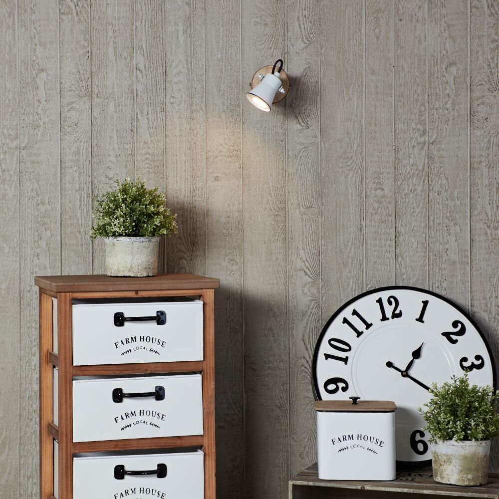 Brilliant Seed Foco de pared Madera oscura, Blanca, 1 luz main product photo