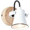 Brilliant Seed Foco de pared Madera oscura, Blanca, 1 luz