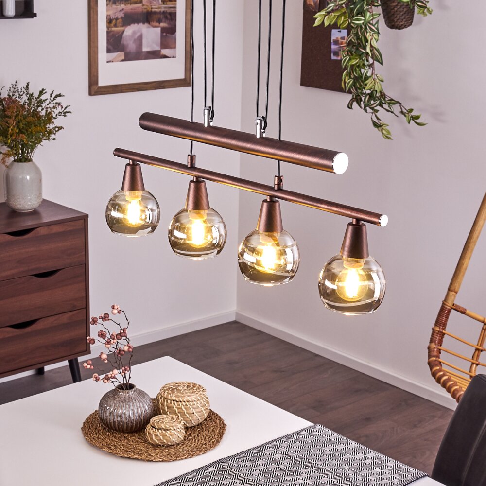Warga Lámpara Colgante LED Bronce, 4 luces main product photo