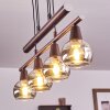 Warga Lámpara Colgante LED Bronce, 4 luces