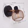 Pipisu Aplique dorado, Latón, Negro, 1 luz
