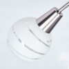 Warga Lámpara de Techo LED Níquel-mate, 3 luces