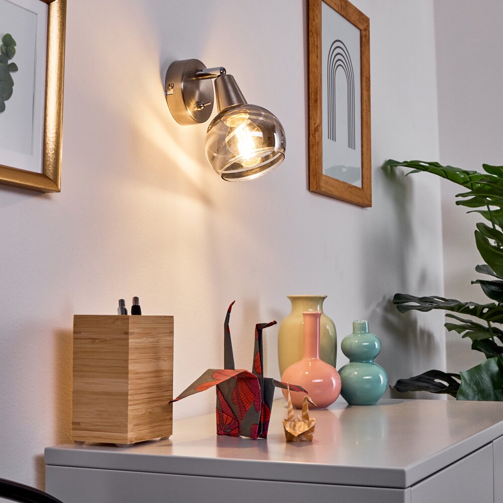 Warga Aplique LED Níquel-mate, 1 luz main product photo