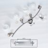Warga Lámpara de Techo LED Níquel-mate, 4 luces