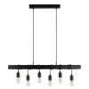 Eglo TOWNSHEND Lámpara Colgante Negro, 6 luces