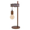 Eglo TOWNSHEND Lámpara de mesa Antiguo, Marrón, Negro, 1 luz