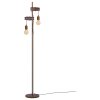 Eglo TOWNSHEND Lámpara de Pie Antiguo, Marrón, Negro, 2 luces