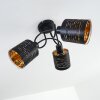 Bathinda Lámpara de Techo Negro, 3 luces
