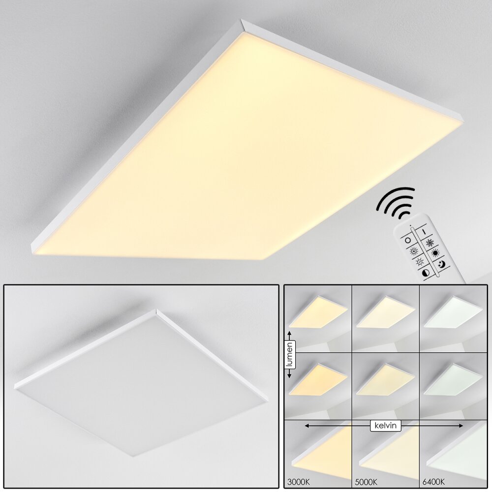 Bankura Lámpara de Techo LED Blanca, 1 luz, Mando a distancia main product photo