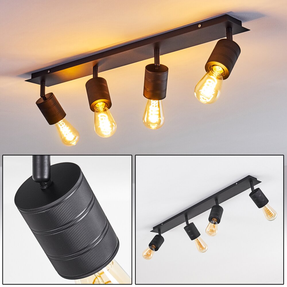 Ajaccio Lámpara de Techo Negro, 4 luces main product photo