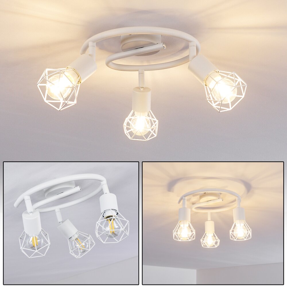 Baripada Lámpara de Techo Blanca, 3 luces main product photo