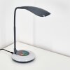 Paphos Lámpara de mesa LED Negro, 1 luz, Cambia de color