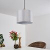 Adelboden Lámpara Colgante Madera clara, Negro, 1 luz