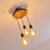Garland Lámpara de Techo Madera oscura, Negro, 3 luces Garland Lámpara de Techo Madera oscura, Negro, 3 luces