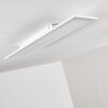 Salmi Lámpara de Techo LED Blanca, 1 luz, Mando a distancia