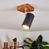 Zuoz Lámpara de Techo Madera clara, 1 luz