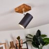 Zuoz Lámpara de Techo Madera clara, 1 luz