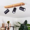 Zuoz Lámpara de Techo Madera clara, 3 luces