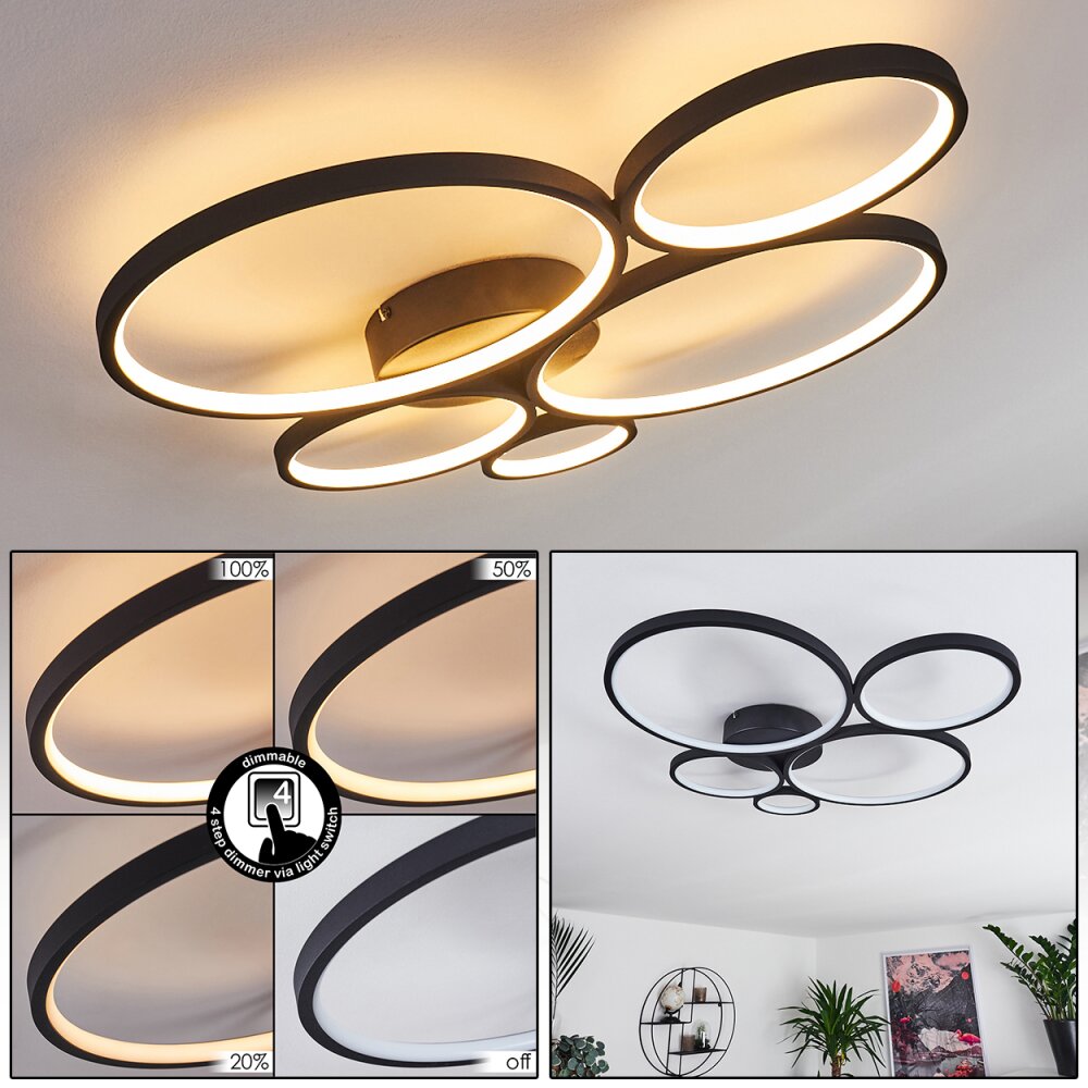 Rodekro Lámpara de Techo Negro, 1 luz main product photo