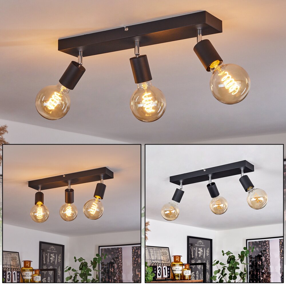 Tulla Lámpara de Techo Negro, 3 luces main product photo