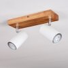 Zuoz Lámpara de Techo Madera clara, 2 luces