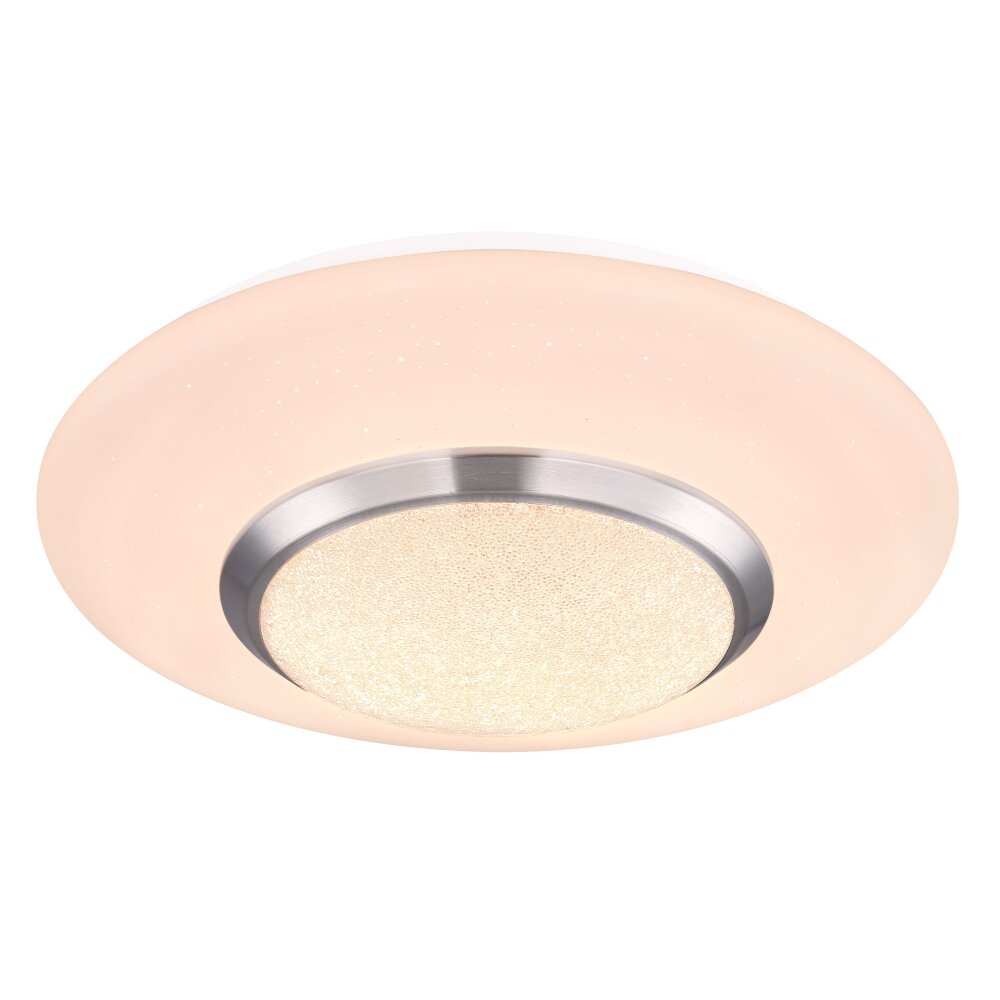 Globo CANDIDA Lámpara de Techo LED Níquel-mate, Blanca, 1 luz, Mando a distancia, Cambia de color main product photo