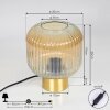 Paeni Lámpara de mesa Colores ámbar, 1 luz
