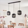 Mongolei Lámpara Colgante Negro, 3 luces
