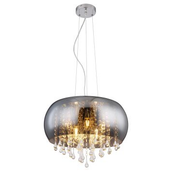 Globo KALLA Lámpara Colgante Ahumado, 5 luces