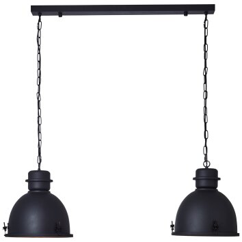 Brilliant Kiki Lámpara Colgante Negro, 2 luces