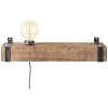 Brilliant Woodhill Aplique Madera oscura, Negro, 1 luz